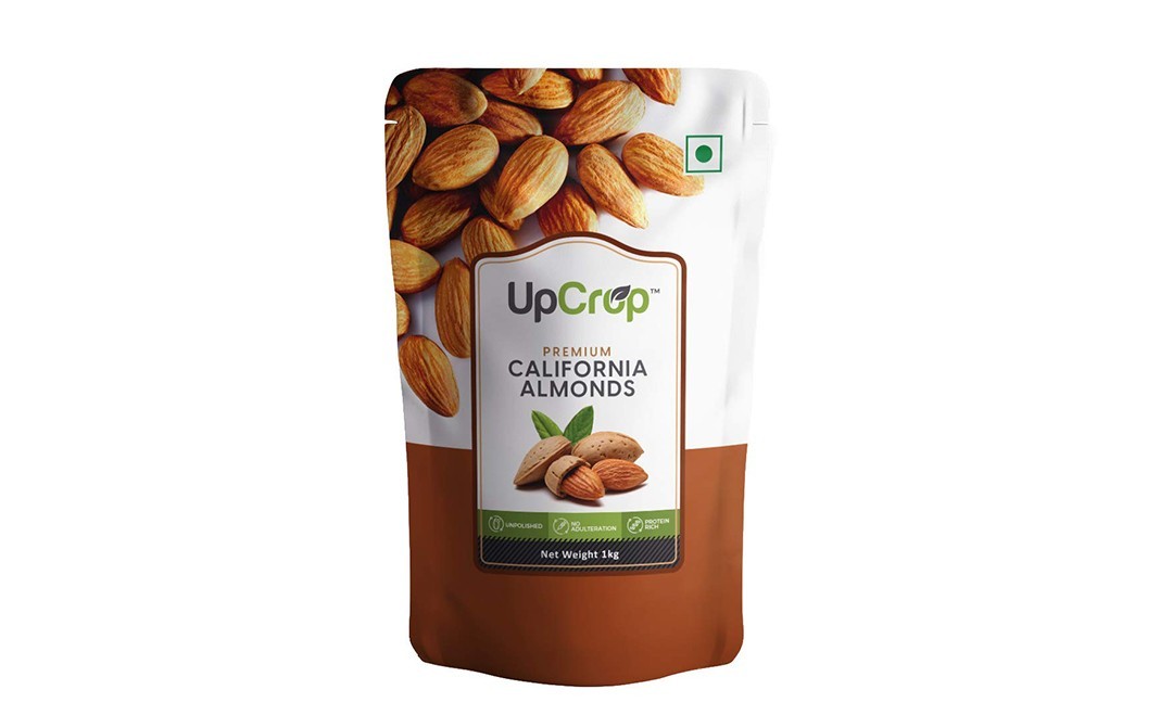 UpCrop Premium California Almonds    Pack  1 kilogram